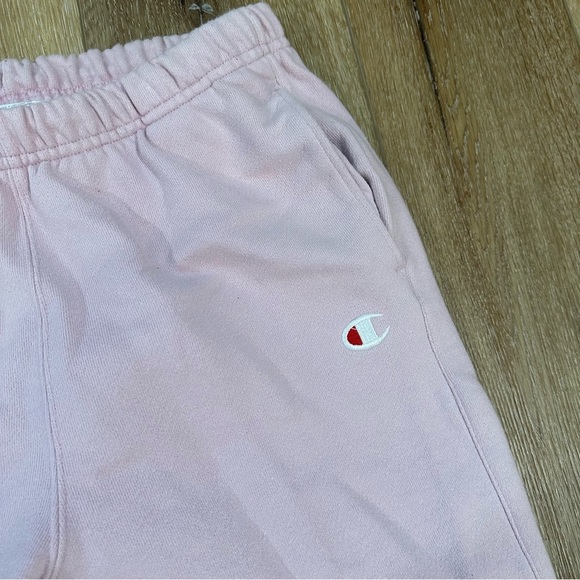 Champion Reverse Weave Women’s Light Pink Cotton Blend Fleece Joggers Size M GUC - Picture 3 of 10